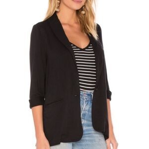 Soft Joie Neville Black Knit Blazer S